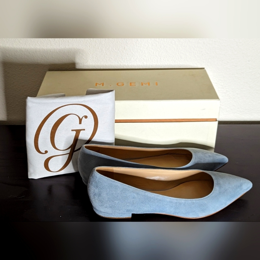 M. Gemi The Furtuna Suede Blue Rain size 36